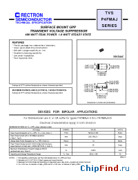 Datasheet P4FMAJ15A-W manufacturer Rectron