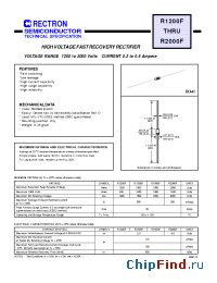 Datasheet R1200F-B manufacturer Rectron