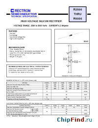 Datasheet R2500-B manufacturer Rectron