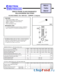 Datasheet RB153 manufacturer Rectron