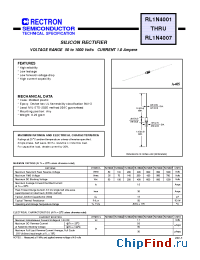 Datasheet RL1N4004 manufacturer Rectron