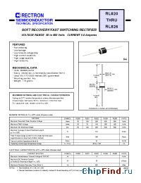 Datasheet RL820-B manufacturer Rectron