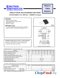 Datasheet RS201L manufacturer Rectron