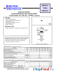 Datasheet SM4004-W manufacturer Rectron