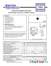 Datasheet SR1620CS manufacturer Rectron