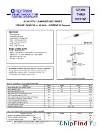 Datasheet SR390-B manufacturer Rectron