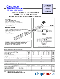 Datasheet UFM303-W manufacturer Rectron