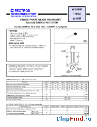 Datasheet W005M manufacturer Rectron