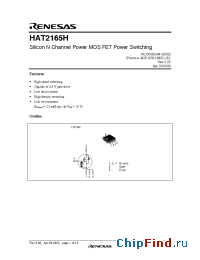 Datasheet HAT2165H manufacturer Renesas