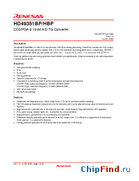 Datasheet HD49351HBP manufacturer Renesas