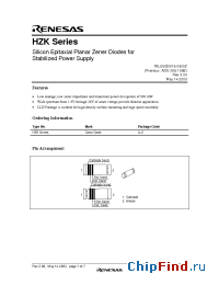Datasheet HZK9A manufacturer Renesas
