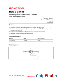 Datasheet HZS11L1 manufacturer Renesas