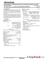 Datasheet M37281MAH-XXXSP manufacturer Renesas