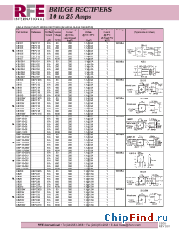 Datasheet KBPC254 manufacturer RFE