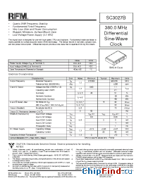 Datasheet SC3027B manufacturer RF Monolithics