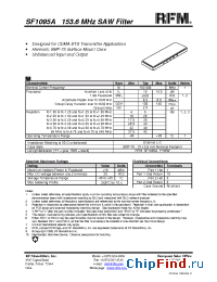 Datasheet SF1095A manufacturer RF Monolithics
