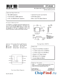 Datasheet RF2638PCBA-W manufacturer RFMD