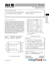 Datasheet RF3108PCBA manufacturer RFMD