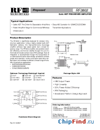 Datasheet RF3802PCBA-410 manufacturer RFMD