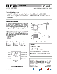 Datasheet RF3805PCBA-411 manufacturer RFMD