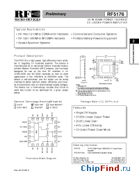 Datasheet RF5176PCBA manufacturer RFMD