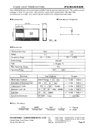 Datasheet PCS1632S manufacturer Rhopoint