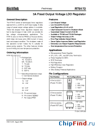 Datasheet RT9172F-16CG manufacturer RichTek