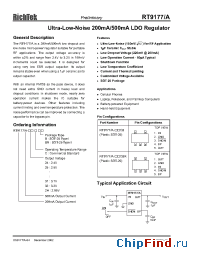 Datasheet RT9177-30CBR manufacturer RichTek