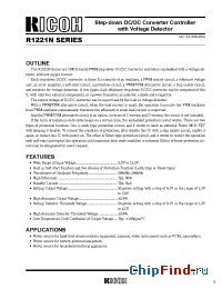 Datasheet R1221N27AA-TR manufacturer RICOH