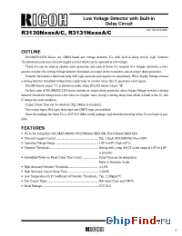 Datasheet R3131NxxxC manufacturer RICOH