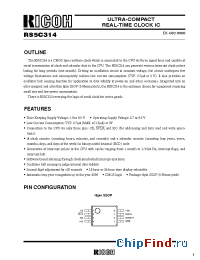Datasheet RS5C314 manufacturer RICOH