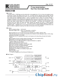 Datasheet RS5C372B-E1 manufacturer RICOH