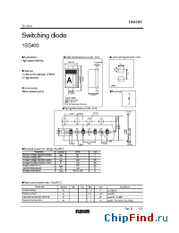 Datasheet 1SS400 manufacturer Rohm