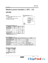 Datasheet 2SA1900 manufacturer Rohm