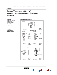 Datasheet 2SD1381F manufacturer Rohm