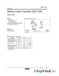 Datasheet 2SD1781K manufacturer Rohm