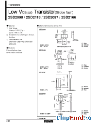 Datasheet 2SD2098 manufacturer Rohm