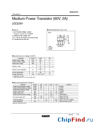 Datasheet 2SD2391 manufacturer Rohm