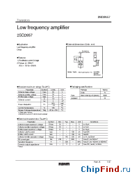 Datasheet 2SD2657 manufacturer Rohm