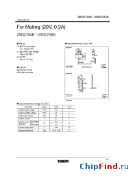 Datasheet 2SD2704K manufacturer Rohm