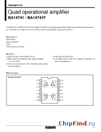Datasheet BA14741 manufacturer Rohm