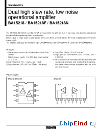 Datasheet BA15218 manufacturer Rohm