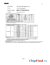 Datasheet BA178XXCP manufacturer Rohm