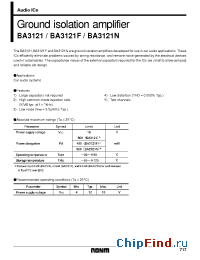 Datasheet BA3121F manufacturer Rohm