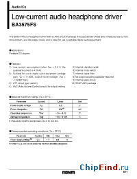 Datasheet BA3575 manufacturer Rohm