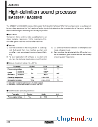 Datasheet BA3884S manufacturer Rohm