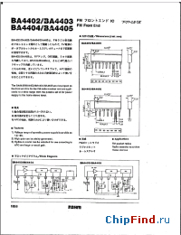 Datasheet BA4405 manufacturer Rohm