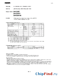 Datasheet BA4558RF manufacturer Rohm