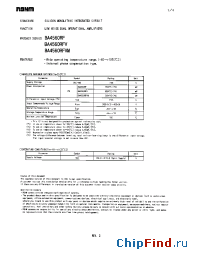 Datasheet BA4560RFV manufacturer Rohm