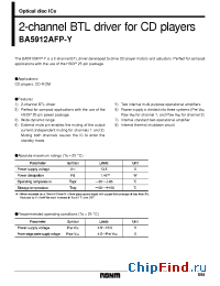 Datasheet BA5912AFP-Y manufacturer Rohm